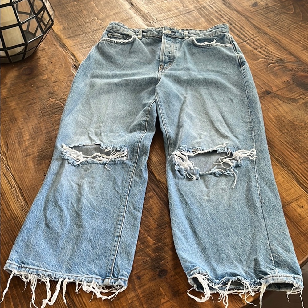 We The Free Distressed Blue Jeans